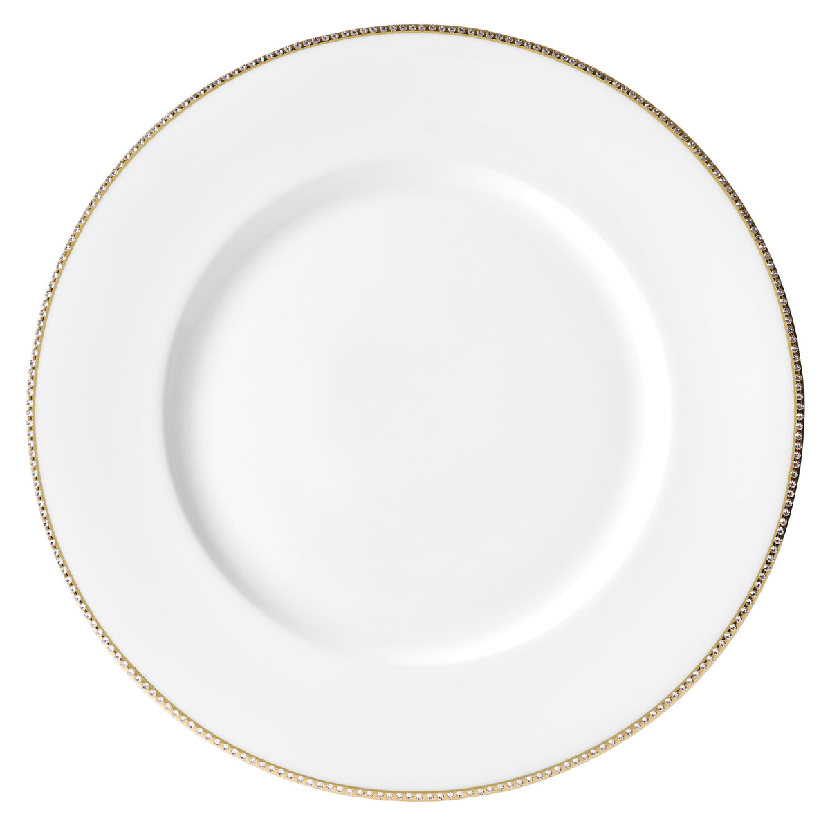 Prouna Princess Gold Charger Plate White Background Photo