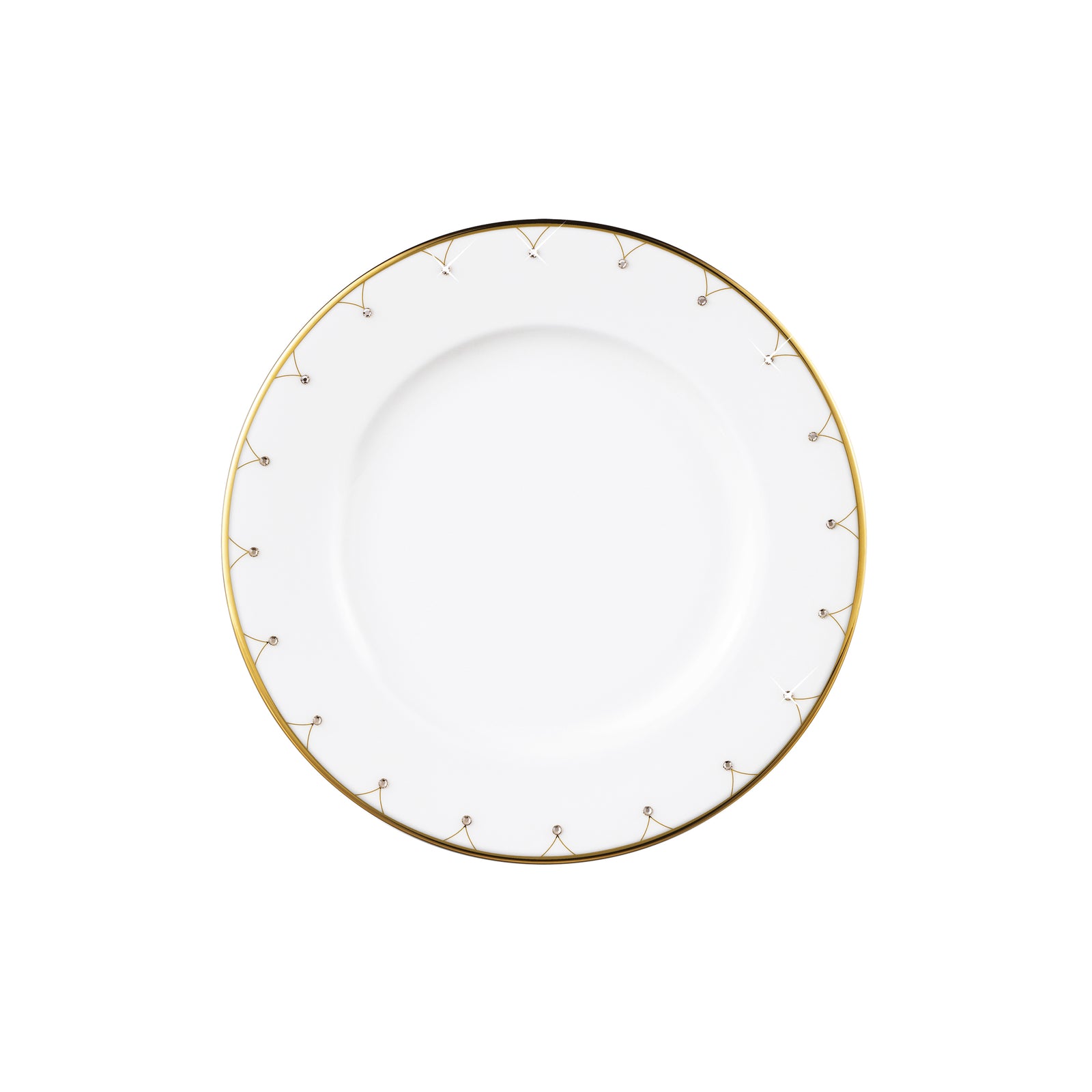 Prouna Princess Gold Bread & Butter Plate White Background Photo