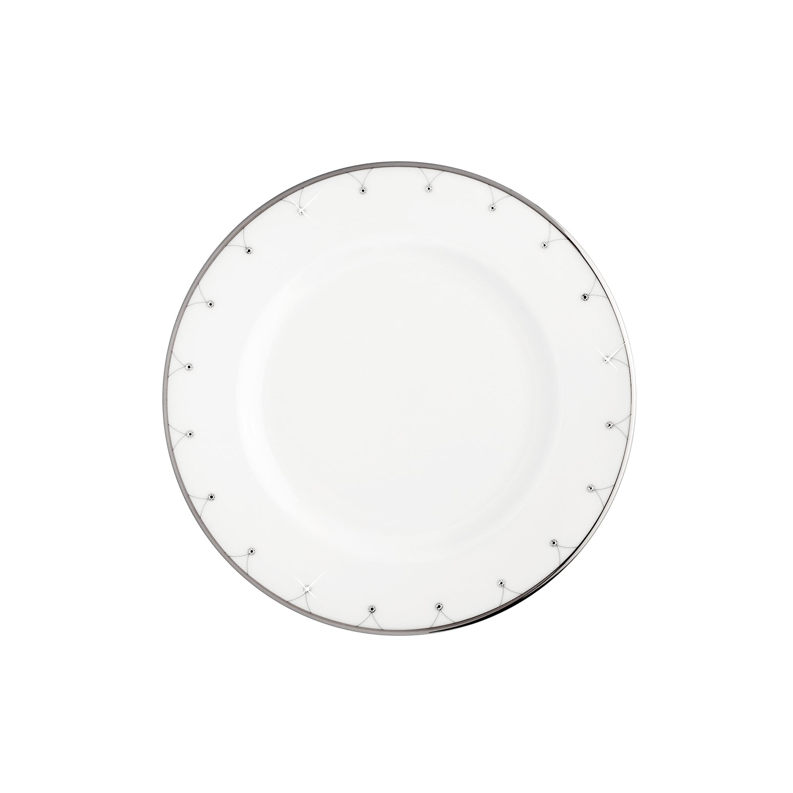 Prouna Princess Platinum Bread & Butter Plate White Background Photo