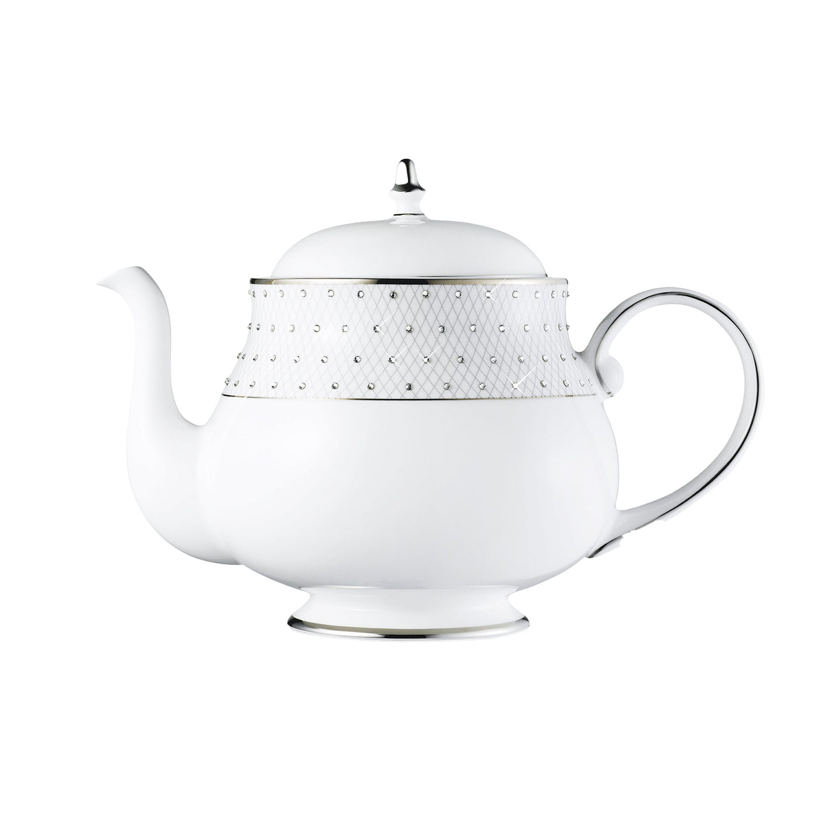 Prouna Princess Platinum Teapot White Background Photo