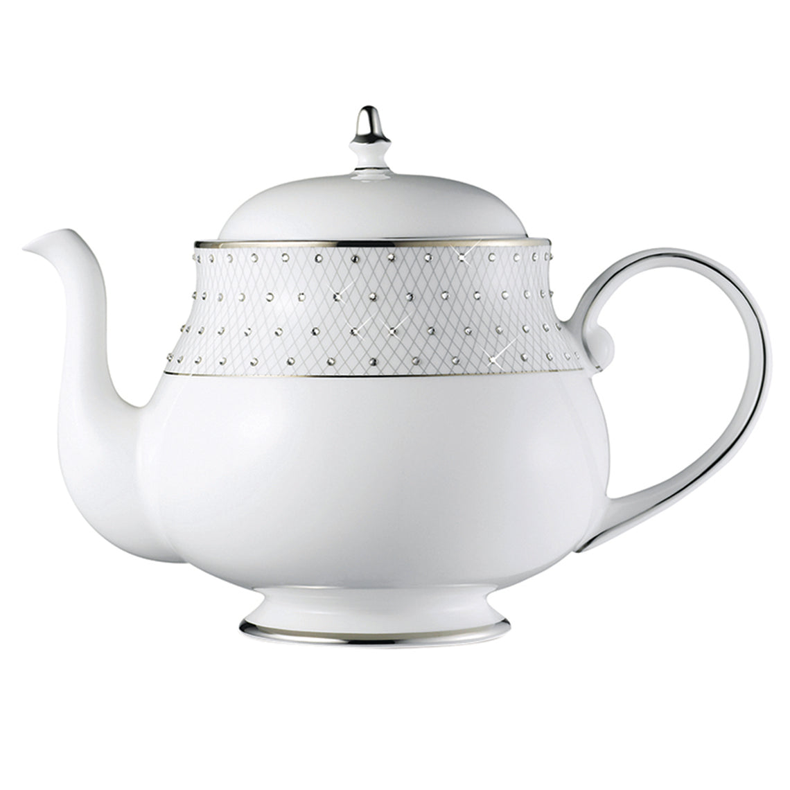 Prouna Princess Platinum Teapot White Background Photo