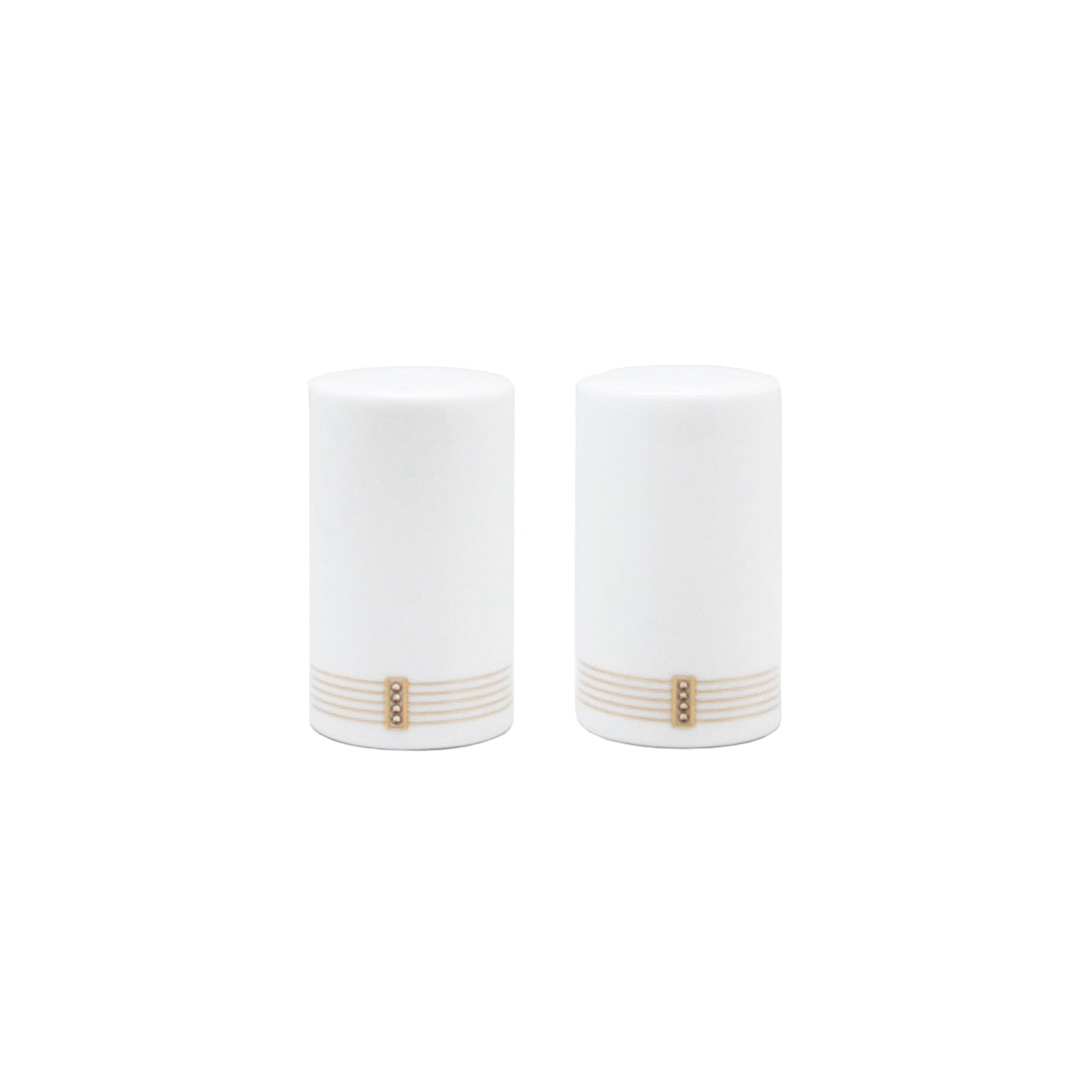 Prouna Regency Gold Salt & Pepper Shaker White Background Photo