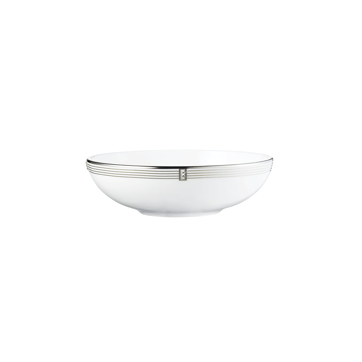 Prouna Regency Platinum Fruit / Dessert Bowl White Background Photo