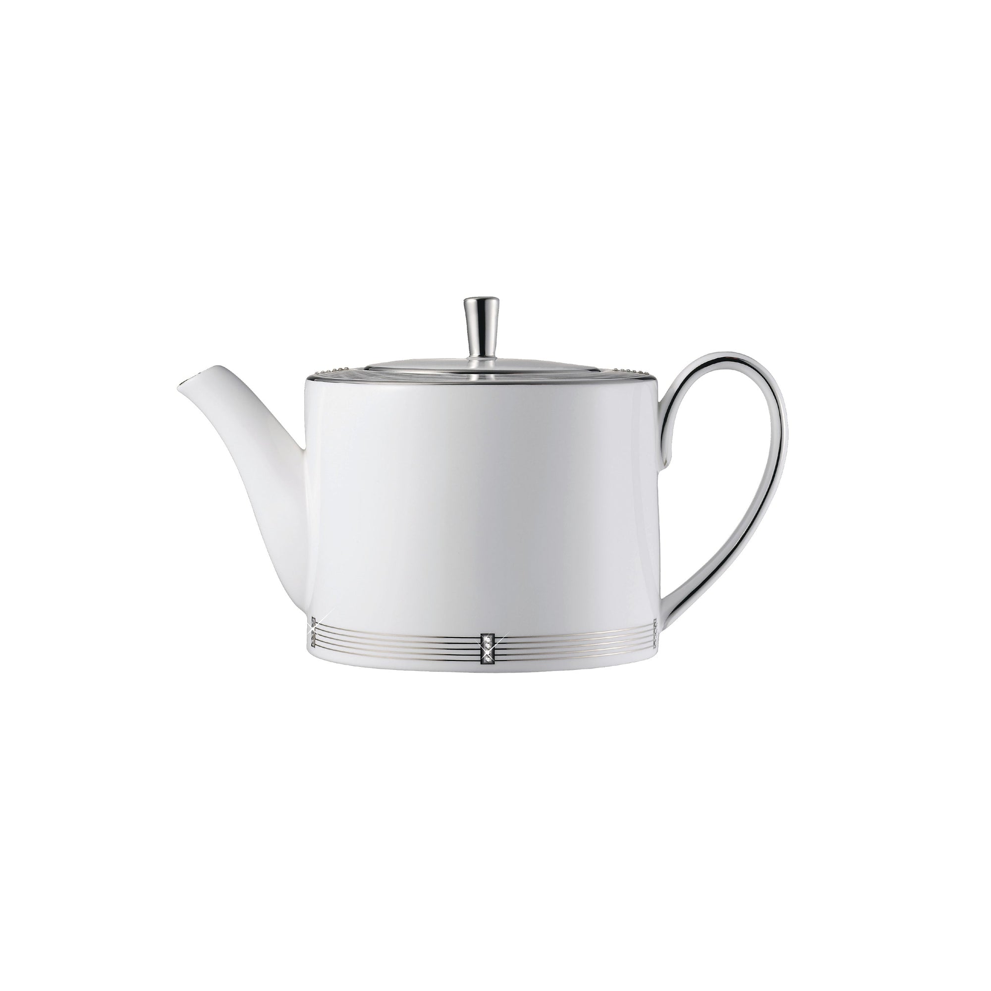 Prouna Regency Platinum Teapot White Background Photo