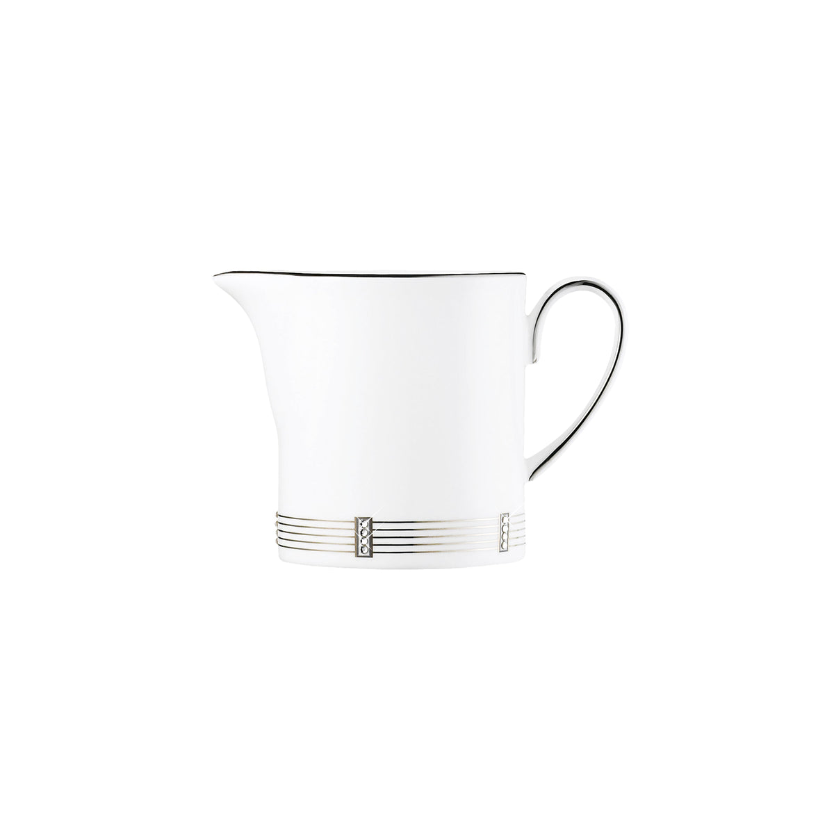 Prouna Regency Platinum Creamer White Background Photo