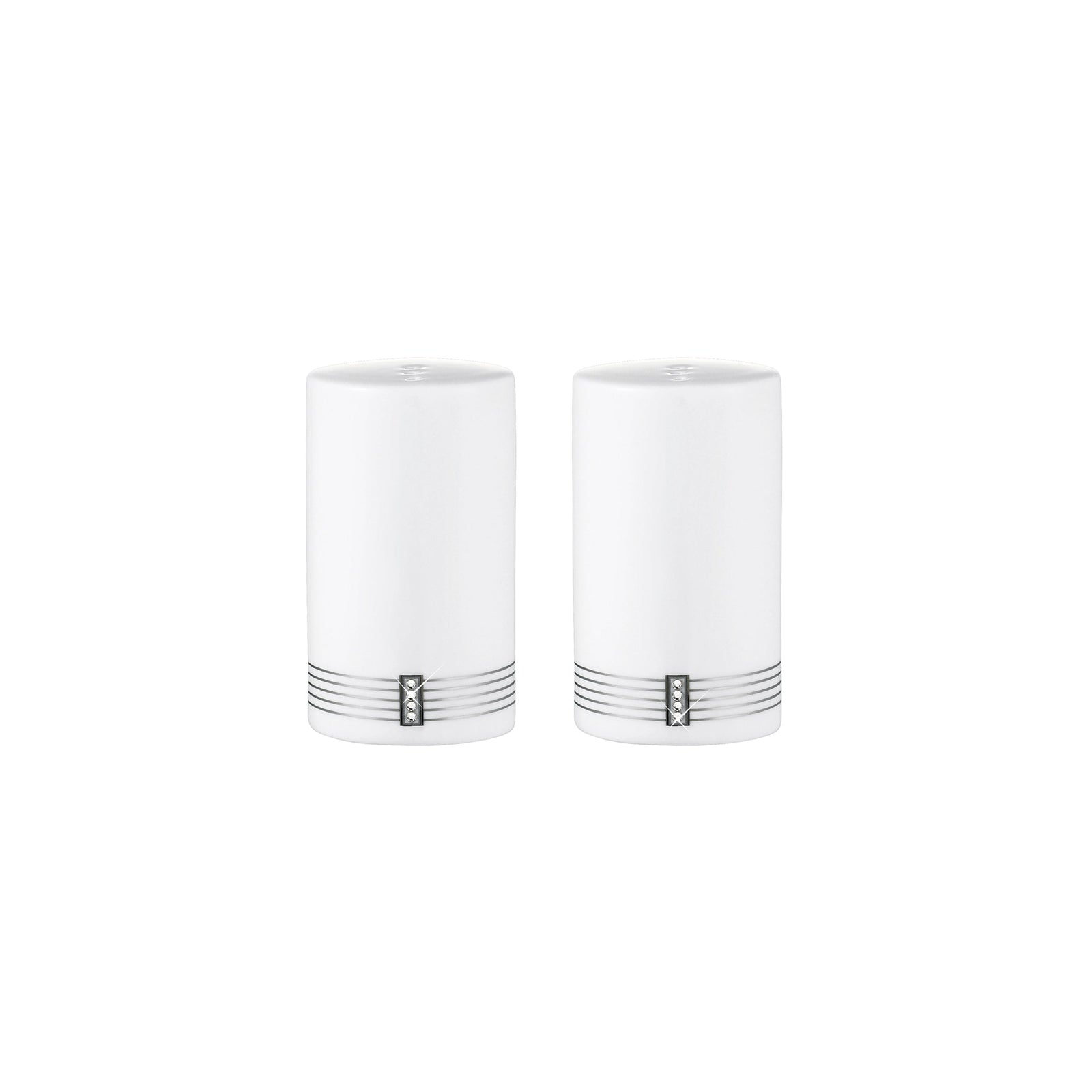 Prouna Regency Platinum Salt & Pepper Shaker White Background Photo