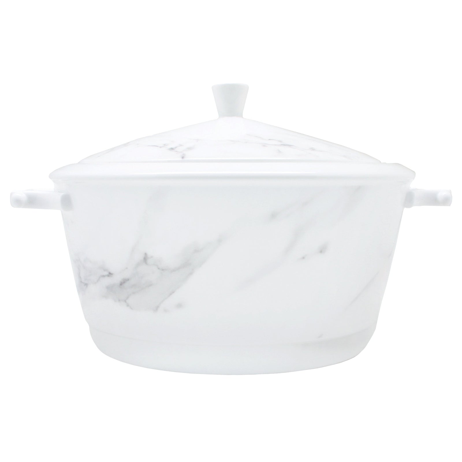 Prouna Villa Bianca Covered Vegetable Bowl / Soup Tureen White Background Photo