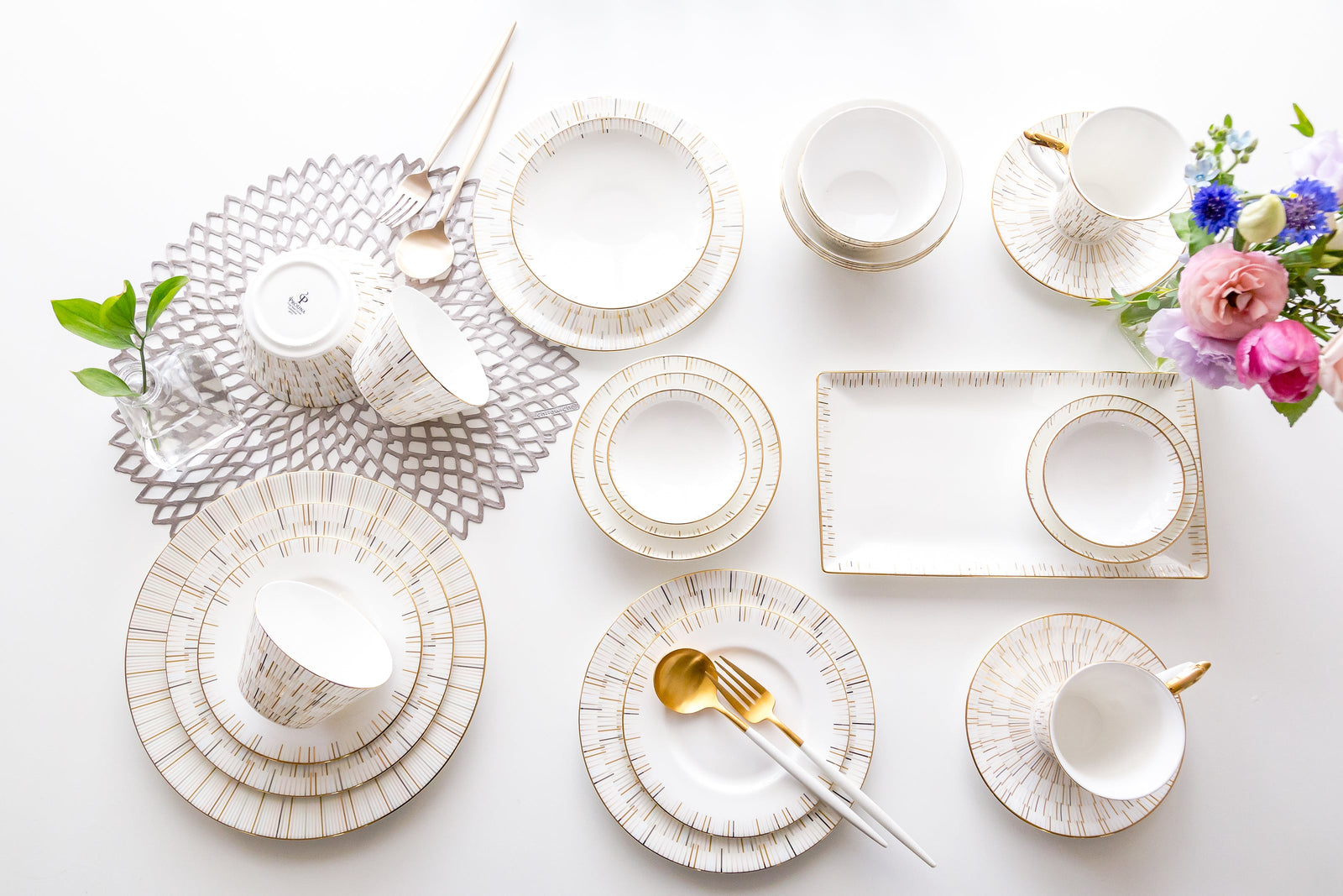 Prouna Luminous Serving Bowl White Background Photo