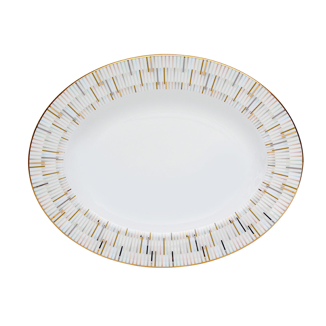 Luminous 11&quot; Oval Platter White Background Photo