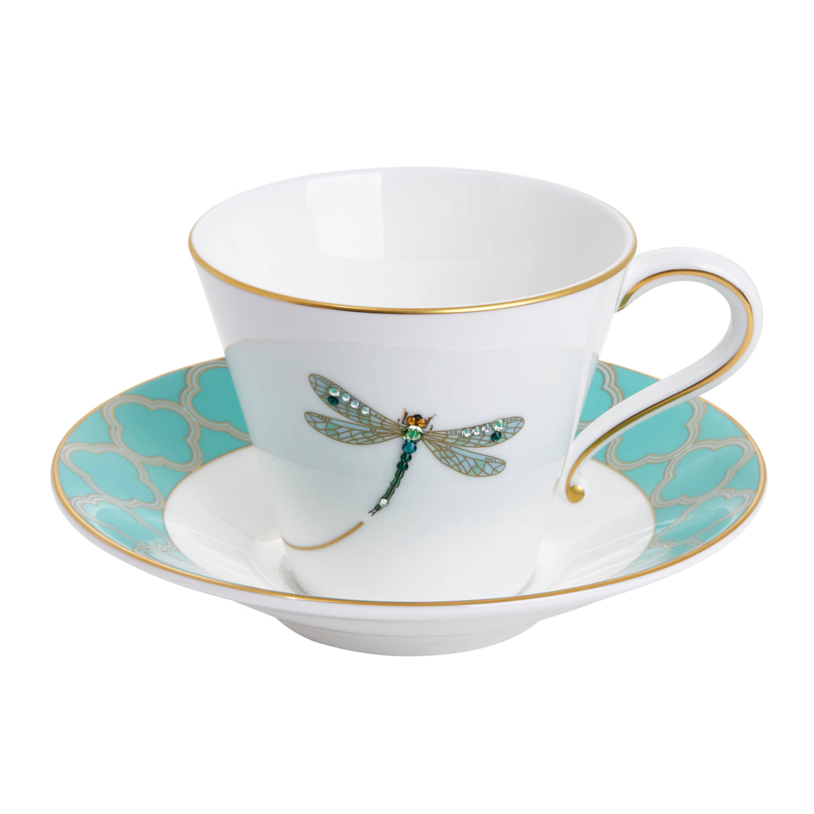 Prouna My Dragonfly Cup &amp; Saucer White Background Photo 02