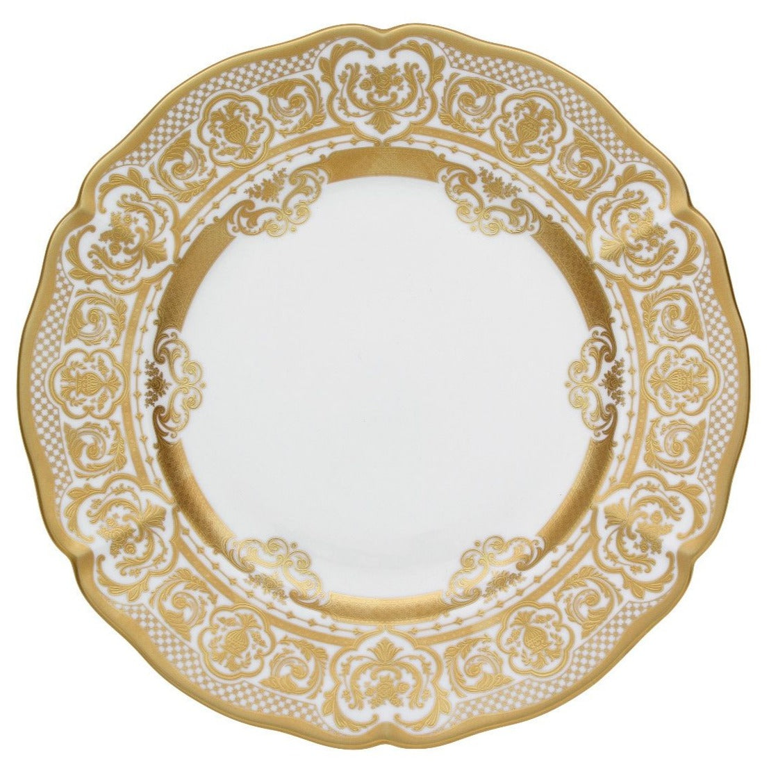 Prouna Carlsbad Queen White Charger Plate White Background Photo