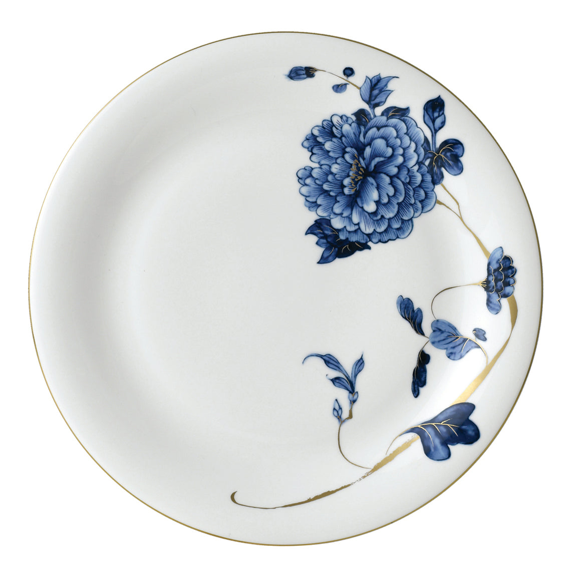 Emperor Flower Dinner Plate White Background Photo