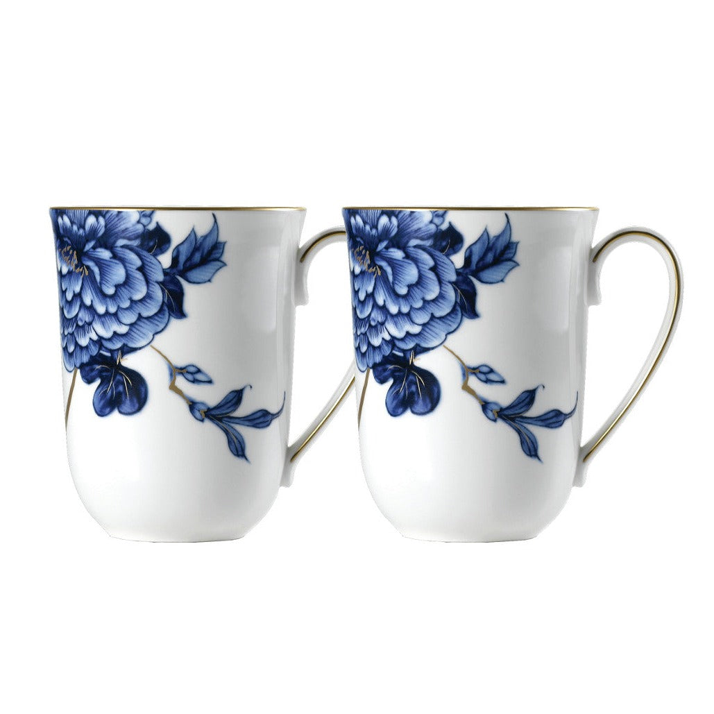 Prouna Emperor Flower Mug Set of Two White Background Photo