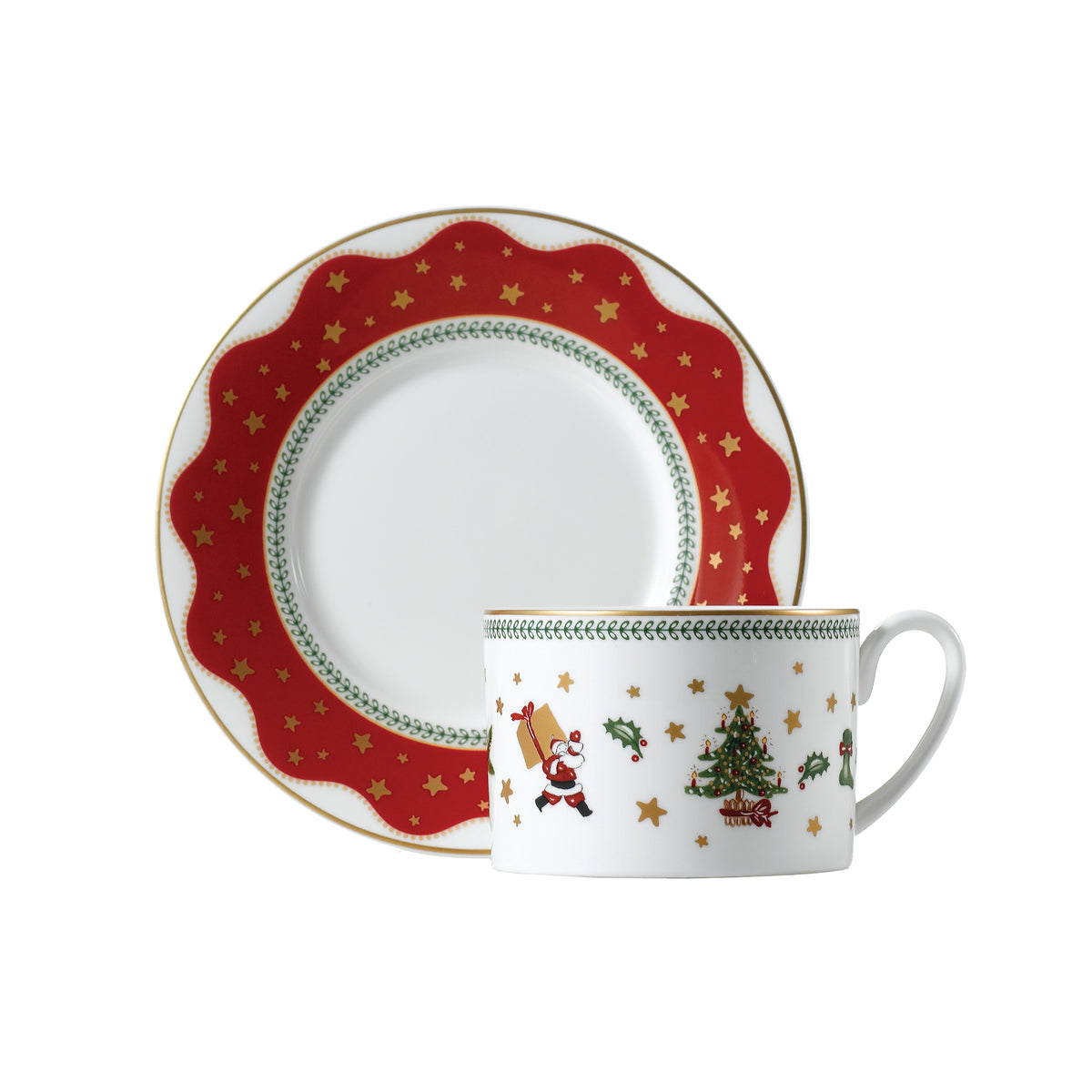 My Noel Tea Cup &amp; Saucer White Background Photo