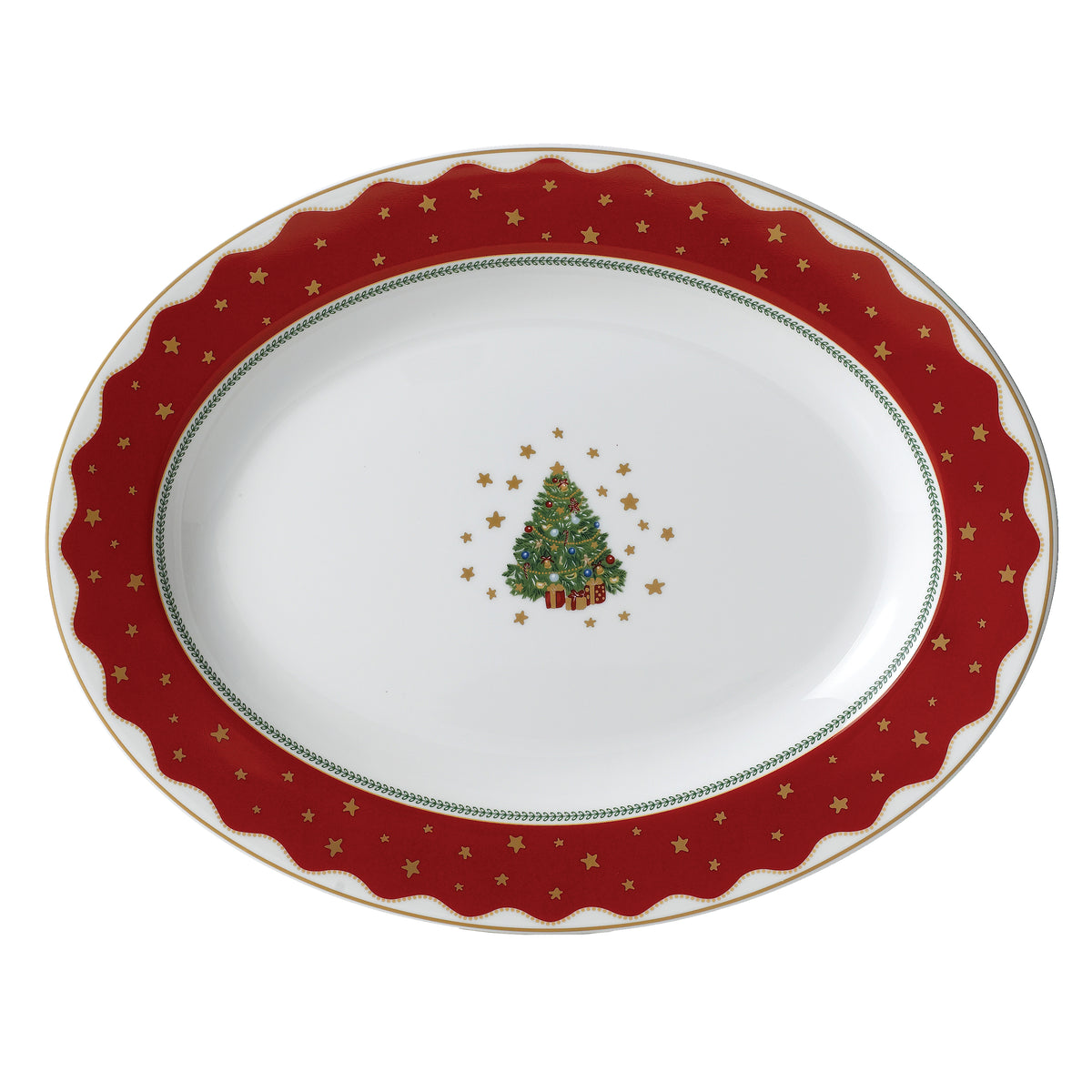 My Noel 14&quot; Oval Platter White Background Photo