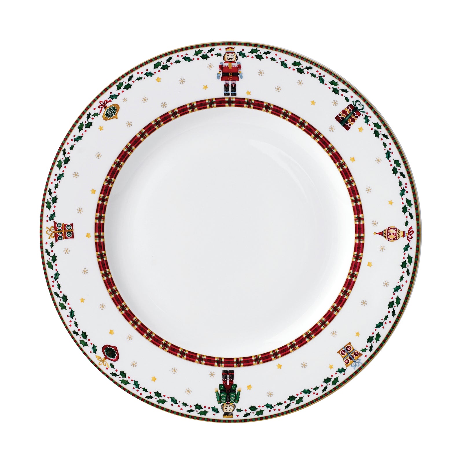 Prouna Nutcracker Dinner Plate White Background Photo
