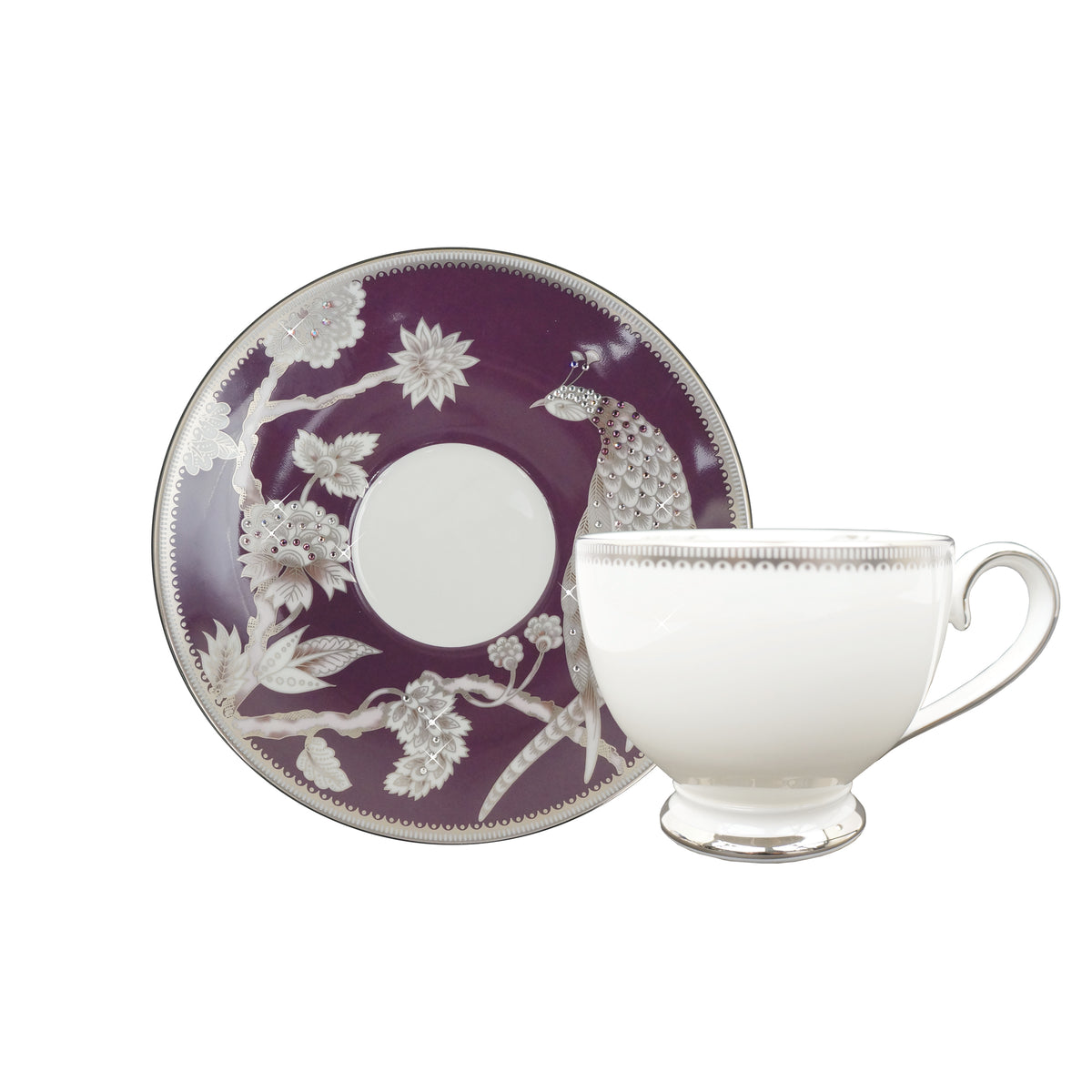 Pavo Silver - Cup &amp; Saucer