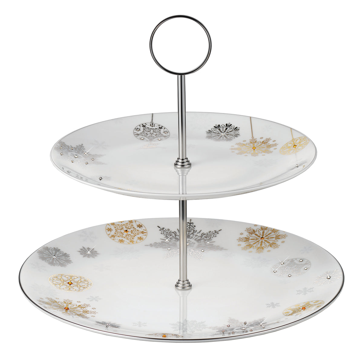 Winter Crystal - 2-Tier Cake Stand